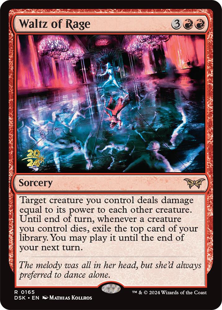 Waltz of Rage [Duskmourn: House of Horror Prerelease Promos] - Destination Retro