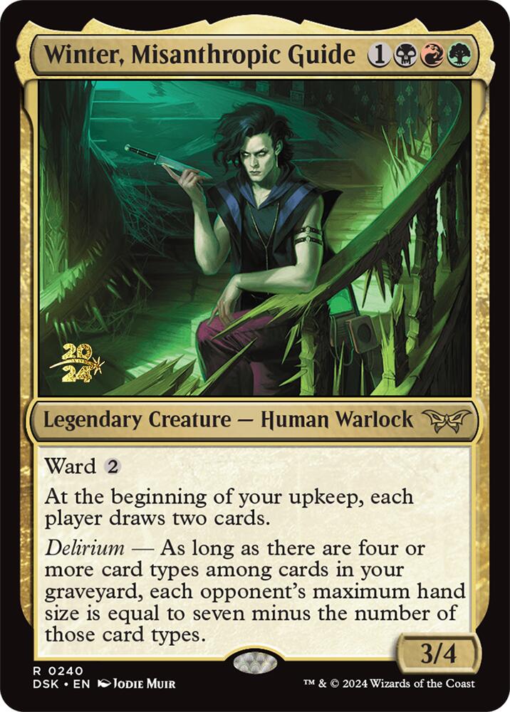 Winter, Misanthropic Guide [Duskmourn: House of Horror Prerelease Promos] - Destination Retro