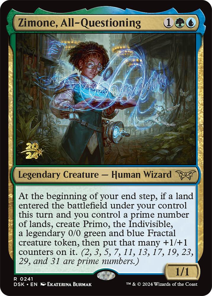 Zimone, All-Questioning [Duskmourn: House of Horror Prerelease Promos] - Destination Retro