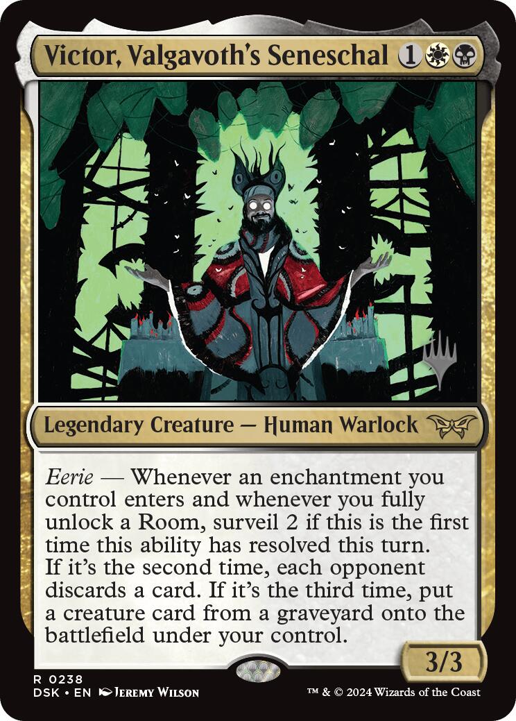 Victor, Valgavoth's Seneschal (Promo Pack) [Duskmourn: House of Horror Promos] - Destination Retro