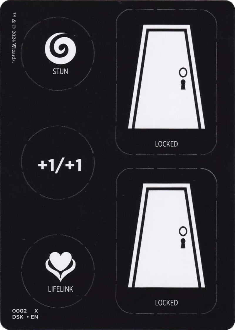 Punch Card Token (1 // 2) [Duskmourn: House of Horror Tokens] - Destination Retro