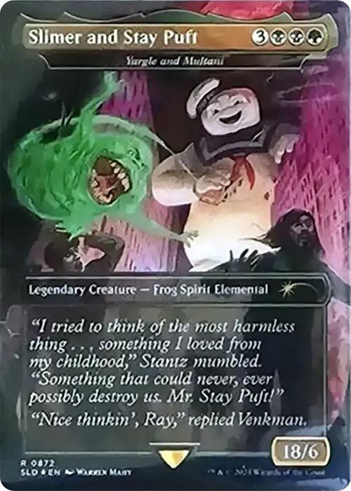 Slimer and Stay Puft - Yargle and Multani (Rainbow Foil) [Secret Lair Drop Series] - Destination Retro