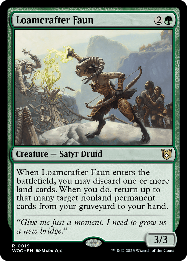 Loamcrafter Faun [Wilds of Eldraine Commander] - Destination Retro