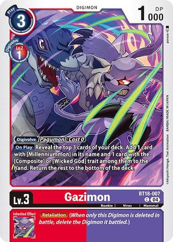 Gazimon [BT18-007] [Release Special Booster Ver.2.0] - Destination Retro