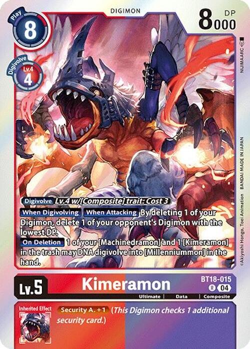 Kimeramon [BT18-015] [Release Special Booster Ver.2.0] - Destination Retro