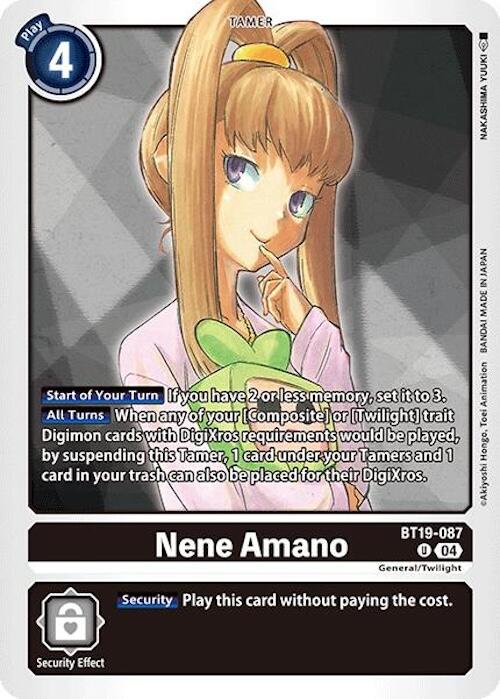 Nene Amano [BT19-087] [Release Special Booster Ver.2.0] - Destination Retro