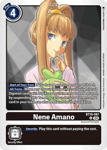 Nene Amano [BT19-087] [Release Special Booster Ver.2.0] - Destination Retro