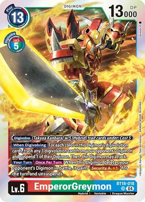 EmperorGreymon [BT18-018] [Release Special Booster Ver.2.0] - Destination Retro