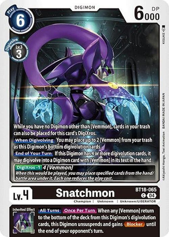Snatchmon [BT18-065] [Release Special Booster Ver.2.0] - Destination Retro