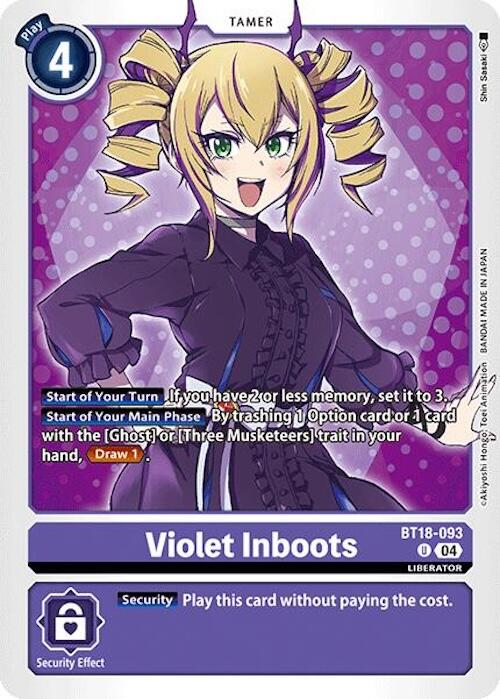 Violet Inboots [BT18-093] [Release Special Booster Ver.2.0] - Destination Retro