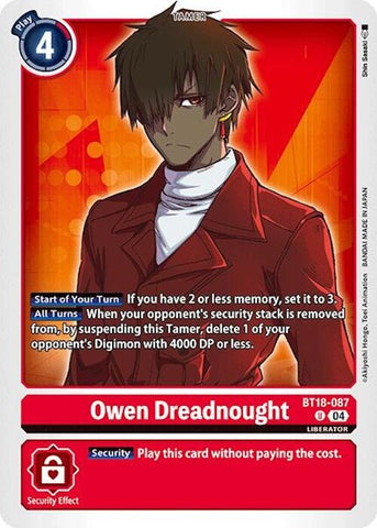 Owen Dreadnought [BT18-087] [Release Special Booster Ver.2.0] - Destination Retro