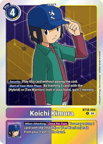 Koichi Kimura [BT18-094] [Release Special Booster Ver.2.0] - Destination Retro