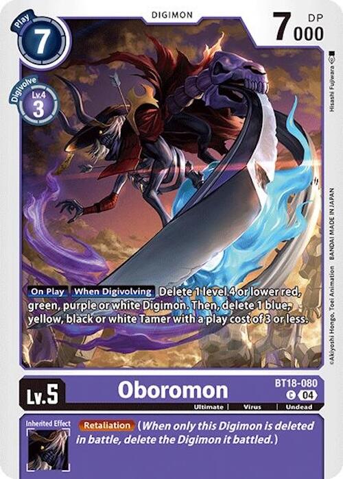 Oboromon [BT18-080] [Release Special Booster Ver.2.0] - Destination Retro