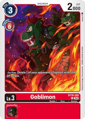 Goblimon [BT18-008] [Release Special Booster Ver.2.0] - Destination Retro