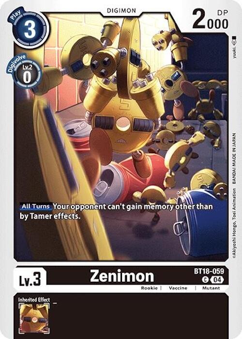 Zenimon [BT18-059] [Release Special Booster Ver.2.0] - Destination Retro