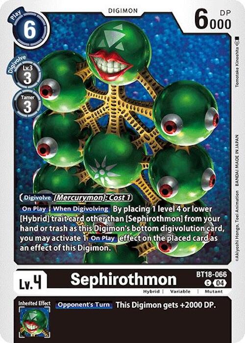 Sephiromon [BT18-066] [Release Special Booster Ver.2.0] - Destination Retro