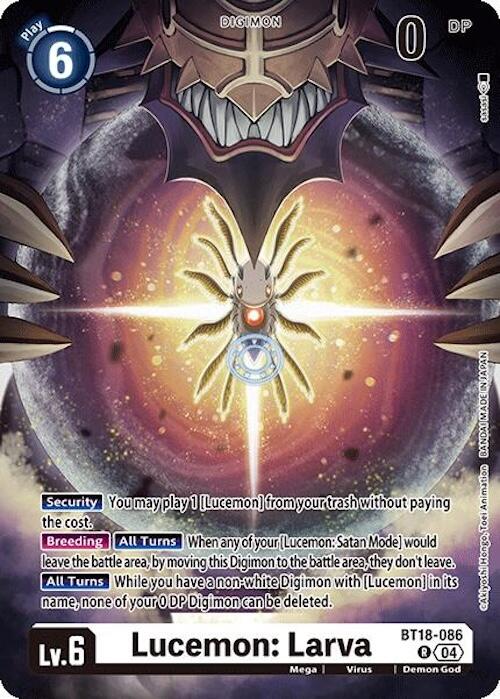 Lucemon: Larva [BT18-086] [Release Special Booster Ver.2.0] - Destination Retro