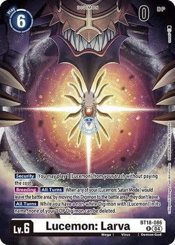 Lucemon: Larva [BT18-086] [Release Special Booster Ver.2.0] - Destination Retro