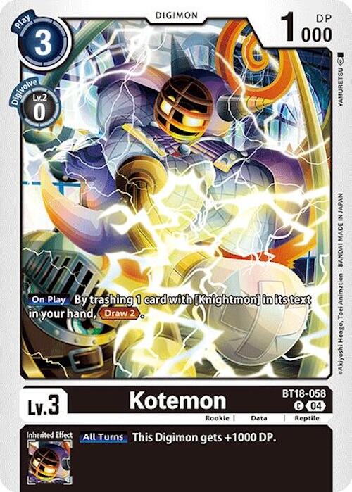 Kotemon [BT18-058] [Release Special Booster Ver.2.0] - Destination Retro