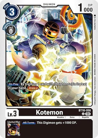Kotemon [BT18-058] [Release Special Booster Ver.2.0] - Destination Retro