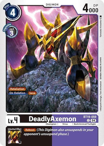 DeadlyAxemon [BT19-059] [Release Special Booster Ver.2.0] - Destination Retro