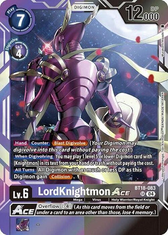 LordKnightmon ACE [BT18-083] [Release Special Booster Ver.2.0] - Destination Retro