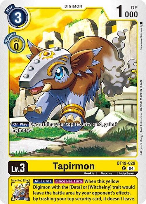 Tapirmon [BT19-029] [Release Special Booster Ver.2.0] - Destination Retro