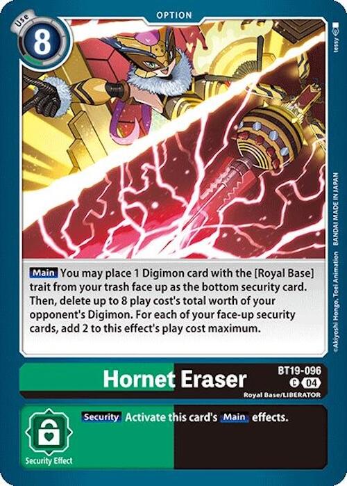 Hornet Eraser [BT19-096] [Release Special Booster Ver.2.5] - Destination Retro