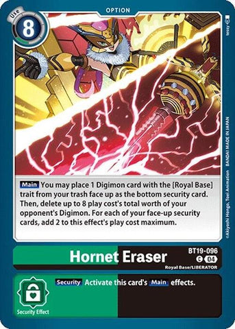 Hornet Eraser [BT19-096] [Release Special Booster Ver.2.5] - Destination Retro