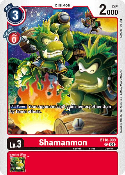 Shamanmon [BT18-009] [Release Special Booster Ver.2.0] - Destination Retro