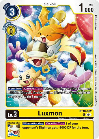 Luxmon [BT18-032] [Release Special Booster Ver.2.0] - Destination Retro