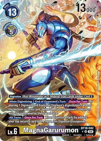 MagnaGarurumon [BT18-042] (Alternate Art) [Release Special Booster Ver.2.0] - Destination Retro