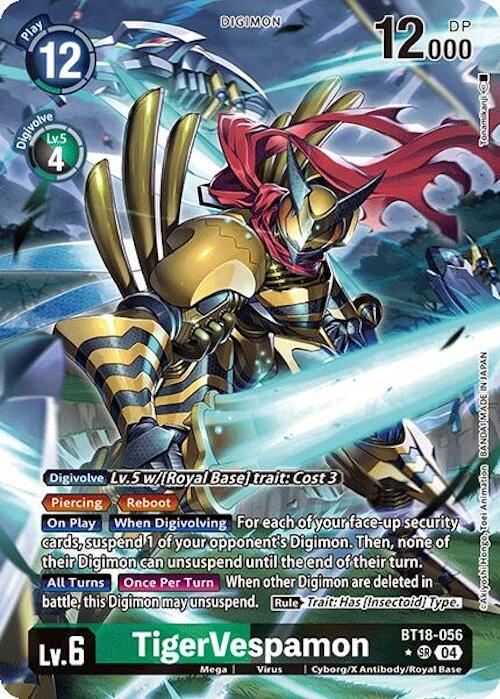 TigerVespamon [BT18-056] (Alternate Art) [Release Special Booster Ver.2.0] - Destination Retro