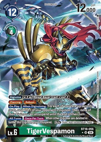 TigerVespamon [BT18-056] (Alternate Art) [Release Special Booster Ver.2.0] - Destination Retro