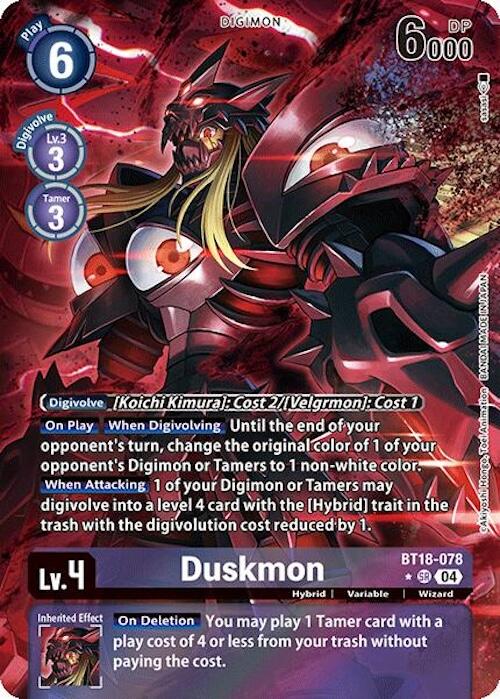 Duskmon [BT18-078] (Alternate Art) [Release Special Booster Ver.2.0] - Destination Retro