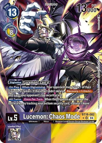 Lucemon: Chaos Mode [BT18-082] (Alternate Art) [Release Special Booster Ver.2.0] - Destination Retro