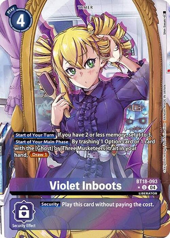 Violet Inboots [BT18-093] (Alternate Art) [Release Special Booster Ver.2.0] - Destination Retro