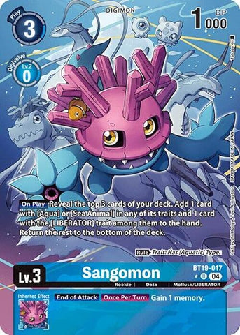 Sangomon [BT19-017] (Alternate Art) [Release Special Booster Ver.2.0] - Destination Retro