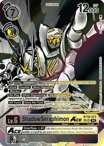 ShadowSeraphimon ACE [BT18-071] (Textured) [Release Special Booster Ver.2.0] - Destination Retro