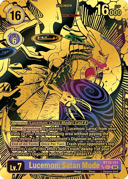 Lucemon: Satan Mode [BT18-101] (Textured) [Release Special Booster Ver.2.0] - Destination Retro