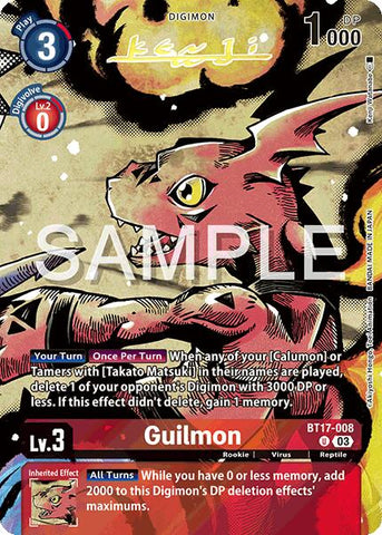 Guilmon [BT17-008] (Signed) [Release Special Booster Ver.2.0] - Destination Retro