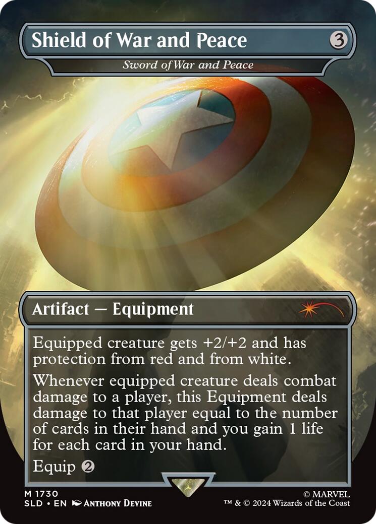 Shield of War and Peace - Sword of War and Peace (Rainbow Foil) [Secret Lair Drop Series] - Destination Retro