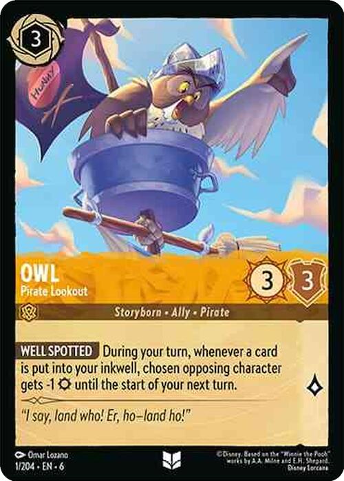 Owl - Pirate Lookout (1/204) [Azurite Sea] - Destination Retro