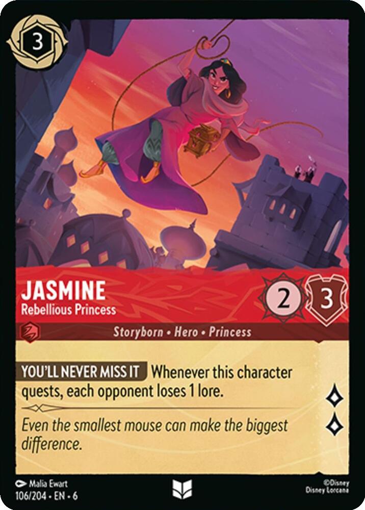 Jasmine - Rebellious Princess (106/204) [Azurite Sea] - Destination Retro