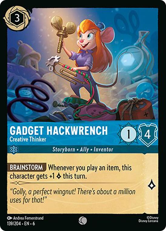 Gadget Hackwrench - Creative Thinker (139/204) [Azurite Sea] - Destination Retro