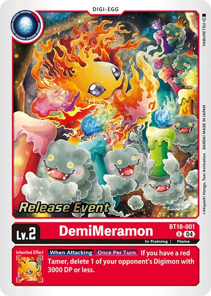 DemiMeramon [BT18-001] [Release Special Booster Ver.2.0 Promos] - Destination Retro