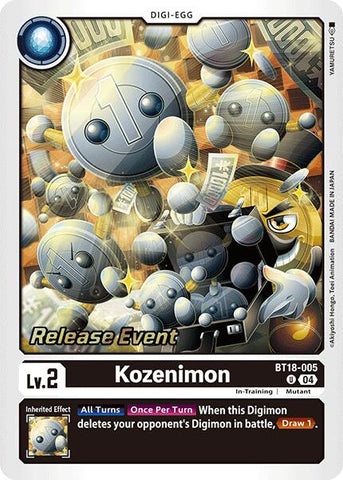 Kozenimon [BT18-005] [Release Special Booster Ver.2.0 Promos] - Destination Retro