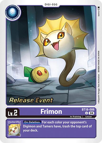 Frimon [BT18-006] [Release Special Booster Ver.2.0 Promos] - Destination Retro