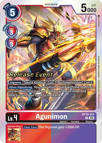 Agunimon [BT18-011] [Release Special Booster Ver.2.0 Promos] - Destination Retro