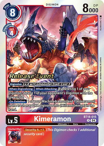 Kimeramon [BT18-015] [Release Special Booster Ver.2.0 Promos] - Destination Retro